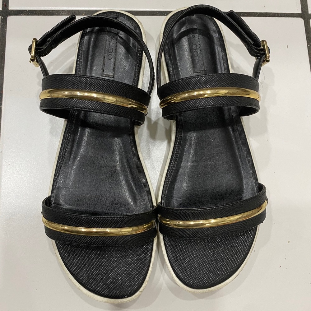 cute and unique black sandals